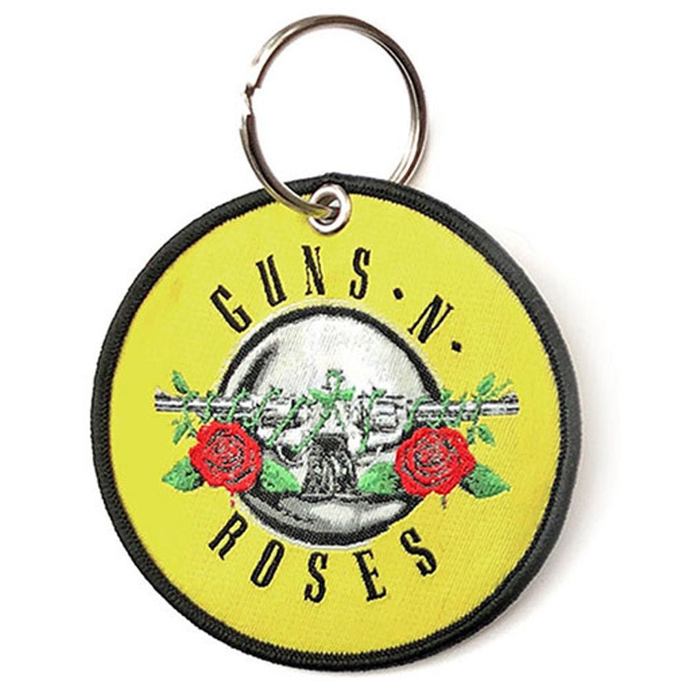 GUNS N ROSES ガンズアンドローゼズ (結成 40周年 ) - Classic Circle Logo / パッチ / キーホルダー - PGS